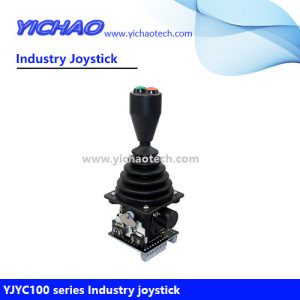 YJYC100-T-2-HV1-HD80-BT2①②R-M1 Dual Axis Industrial Electric Joystick Rotary Switches Control Handle Operator