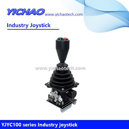 YJYC100-T-2-HV1-HD80-BT2①②R-M1 Dual Axis Industrial Electric Joystick Rotary Switches Control Handle Operator