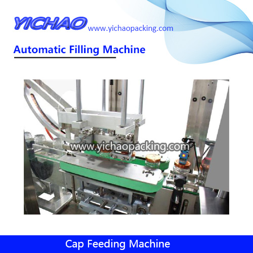 Automatic Bottle Lifting Cap Feeder System Sorting Placing Capping Feeding Machine