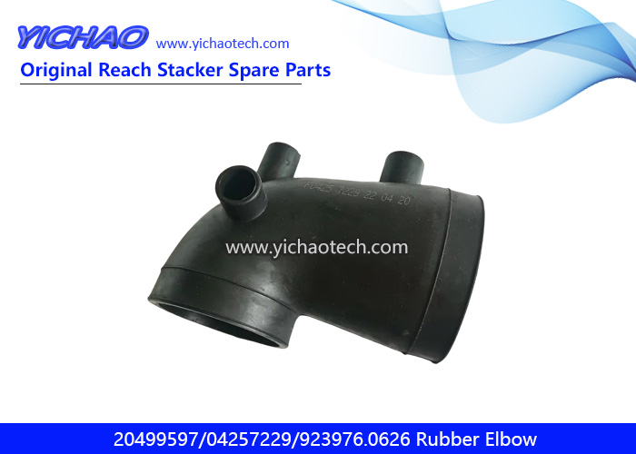 Kalmar DCE80-100/45E Reach Stacker Parts 720 Booster Hose Rubber Elbow Tube Bend 20499597/04257229/923976.0626