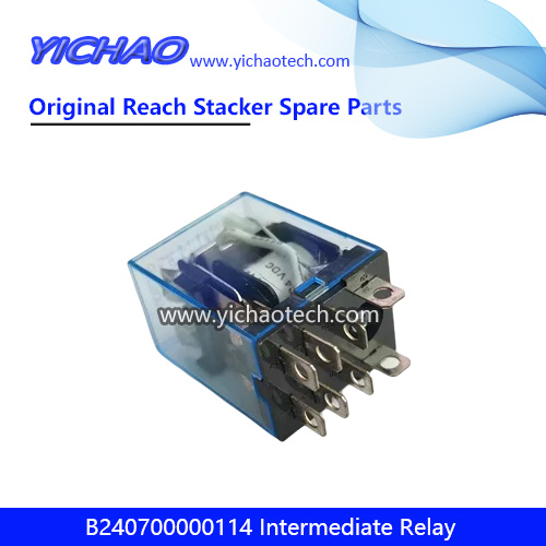 Sany SRSC45C30 Reach Stacker Spare Parts 24VDC B240700000114 Intermediate Relay