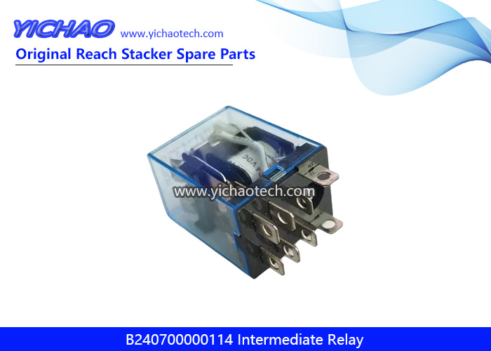 Sany SRSC45C30 Reach Stacker Spare Parts 24VDC B240700000114 Intermediate Relay