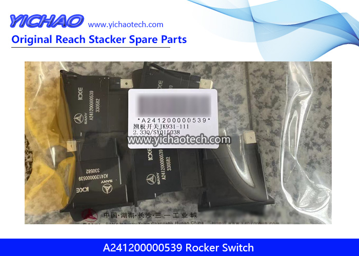 Genuine Sany A241200000539 Rocker Switch for Container Reach Stacker Spare Parts