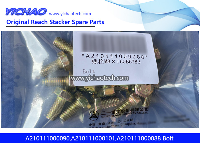 Sany A210111000090,A210111000101,A210111000088 Bolt for Container Reach Stacker Spare Parts