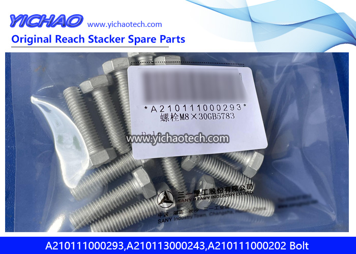 Sany A210111000293,A210113000243,A210111000202 Bolt for Container Reach Stacker Spare Parts