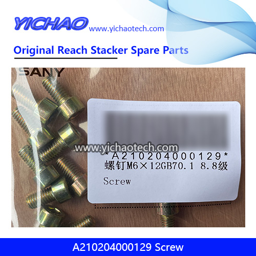 Sany A210204000129 Screw for Container Reach Stacker Spare Parts