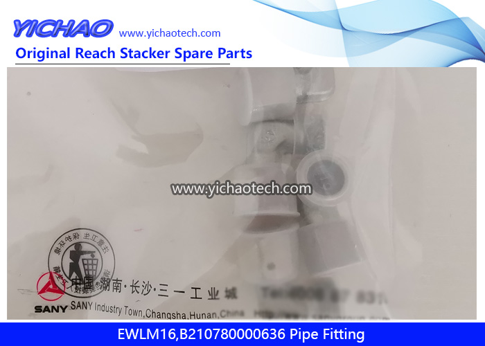 Sany EWLM16,B210780000636 Pipe Fitting for Container Reach Stacker Spare Parts