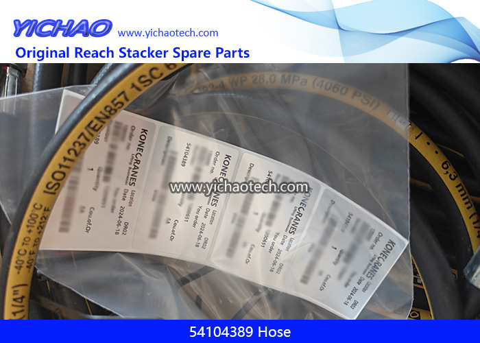 Konecranes 54104389 Hose for Container Reach Stacker Spare Parts