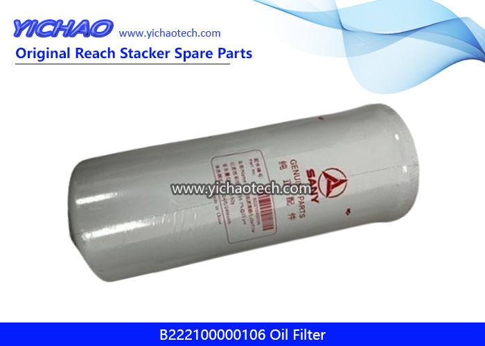Sany B222100000106 Oil Filter for Container Reach Stacker Spare Parts