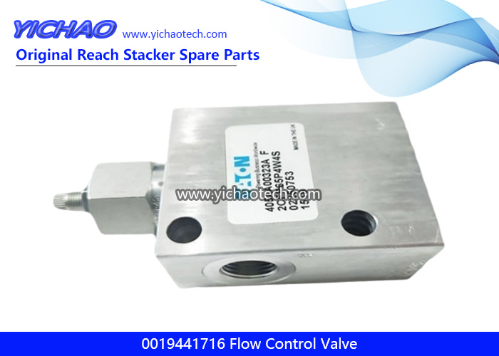 Linde 0019441716 Flow Control Valve for Container Reach Stacker Spare Parts