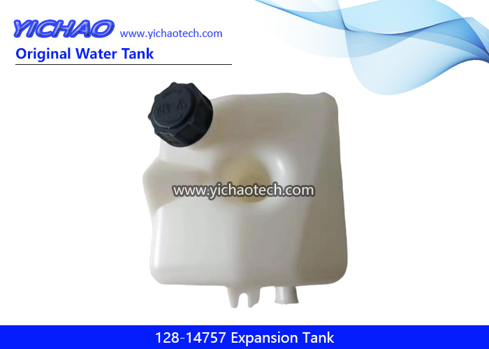 New Coolant Expansion Tank 128-14757 with Cap For JCB 2CX 3CX 4CX