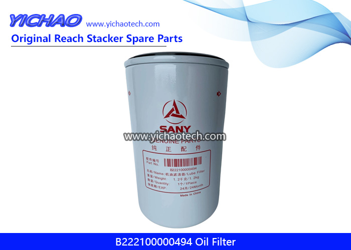 Sany B222100000494 Oil Filter for Container Reach Stacker Spare Parts