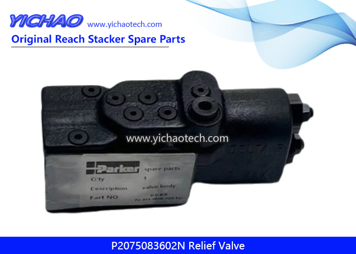 Sany P2075083602N Relief Valve for Empty Container Port Machinery Spare Parts