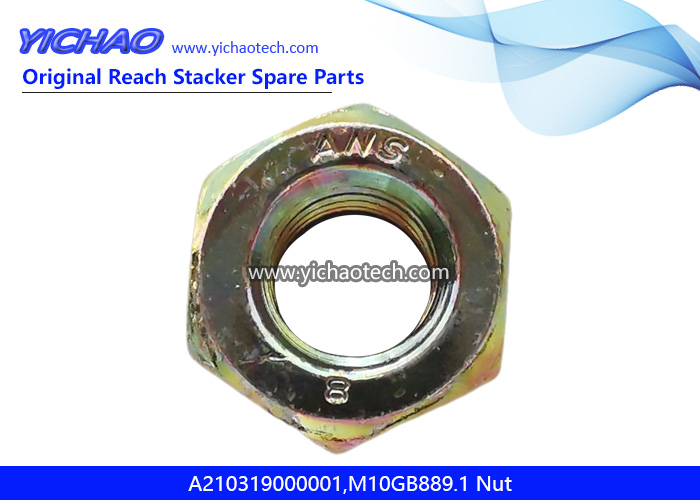 Sany A210319000001,M10GB889.1 Nut for Empty Container Port Equipment Spare Parts