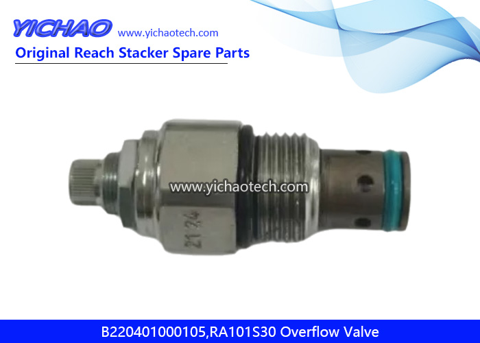 Sany B220401000105,RA101S30 Overflow Valve for Container Reach Stacker Spare Parts
