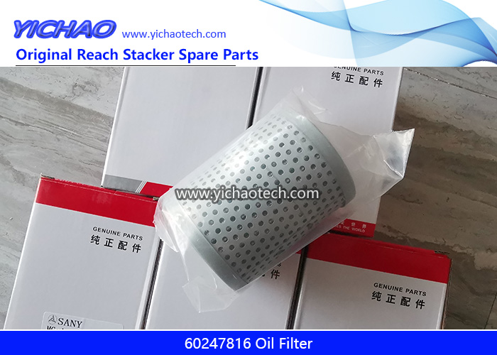 Sany 60247816 Oil Filter for Container Reach Stacker Spare Parts