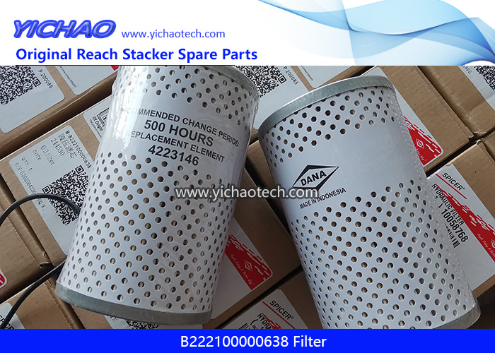 Sany B222100000638 Filter for Container Forklift Port Equipment Spare Parts