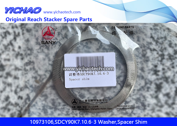 Sany 10973106,SDCY90K7.10.6-3 Washer,Spacer Shim for Container Forklift Port Equipment Spare Parts
