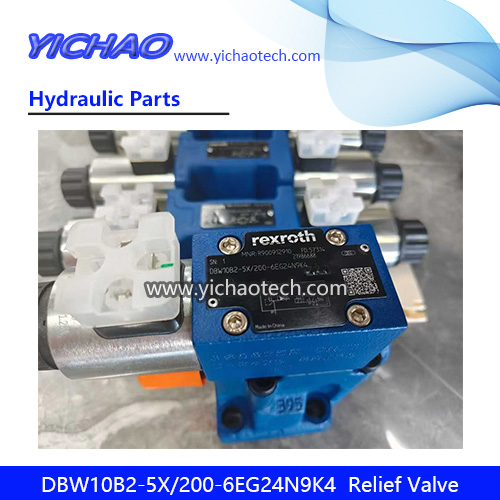 Bosch Rexroth DBW10A1/DBW10B1/DBW10A2/DBW10B2/DBW20A2/DBW20B2/DBW20B1-6EG24N9K4 Hydraulic Solenoid Flow Pressure Relief Valve