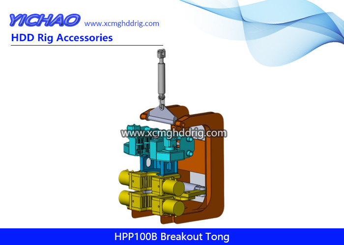 HPP100B Hydraulic Power Clamp High Torque HDD Drilling Pipe/Rods Breakout Tong