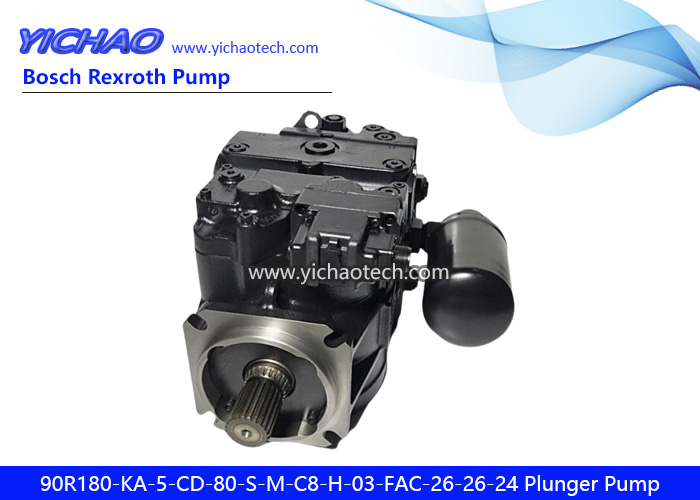 Sauer Danfoss 90Series 90R180-KA-5-CD-80-S-M-C8-H-03-FAC-26-26-24 Hydraulic Piston Plunger Pump