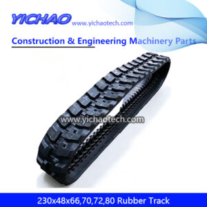 230X48X66,230X48X70,230X48X72,230X48X80 Construction Machinery Small Size Rubber Track Crawler for Case/Hitachi/Takeuchi/Komastu Excavator/Buldozer/Loader 