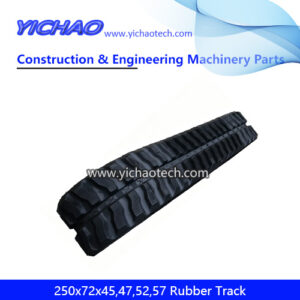 Anti Vrbration 250x72x45,250x72x47,250x72x52,250x72x57 Small Undercarriage Rubber Crawler Track for X123,FB203,Yanmar C10/C8R/C12R,KC121,Atlas 604 Excavator