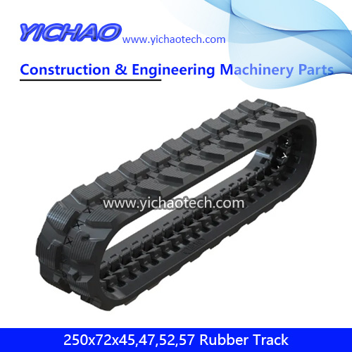 Anti Vrbration 250x72x45,250x72x47,250x72x52,250x72x57 Small Undercarriage Rubber Crawler Track for X123,FB203,Yanmar C10/C8R/C12R,KC121,Atlas 604 Excavator 