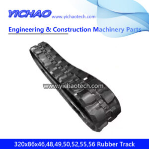320x86x46,320x86x48,320x86x49,320x86x50,320x86x52,320x86x55,320x86x56 Crawler/Excavator Rubber Track for T180/T190T200,Takeuchi TL126/TL130/TL26,Case TR270 Compact Track Loader