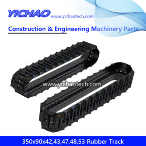 High Durability Agricultural Machinery Rubber Track 350x90x42,350x90x43,350x90x47,350x90x48,350x90x58 for Ku/bota 488/DC20/DC25/DC30/DC32 Combine Harvester