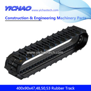 400x90x47,400x90x48,400x90x50,400x90x53 Light Duty Undercarriage Agricultural Machine Rubber Track Crawler for Kuboota DC35/DC60/588/688 Harvester
