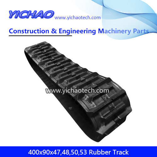400x90x47,400x90x48,400x90x50,400x90x53 Light Duty Undercarriage Agricultural Machine Rubber Track Crawler for Kuboota DC35/DC60/588/688 Harvester