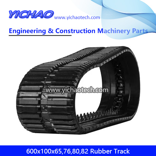 600x100x62,600x100x65,600x100x76,600x100x80,600x100x82 Undercarriage Rubber Crawler Track for CG35/CG40/CG45,MST550/MST700/MST800/MK100S Dumper/Excavator/Loader/Carrier 