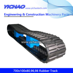 High Quality Undercarriage 700x100x80,700x100x96,700x100x98 Rubber Crawler Track for Morooka MST1100/MST1500/MST1700/MST1900,Hiitachi CG45/CG65/EG70 Dumper