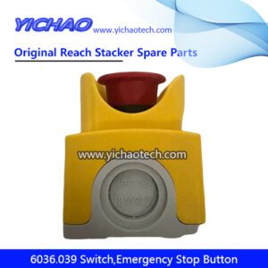Konecranes 6036.039 Switch,Emergency Stop Button for Container Reach Stacker Spare Parts